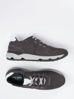 Josef Seibel – Sneaker aus Nubukleder in Grau