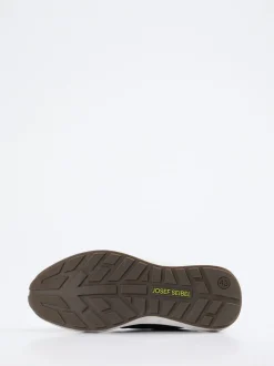 Josef Seibel – Sneaker aus Leder und Mesh dunkelblau