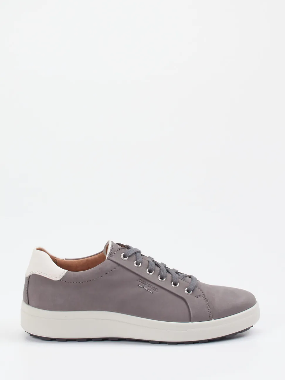 Josef Seibel – Sneaker aus Nubukleder in Steingrau