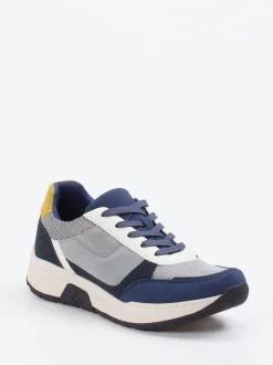 Josef Seibel – Sneaker aus Veloursleder und Mesh