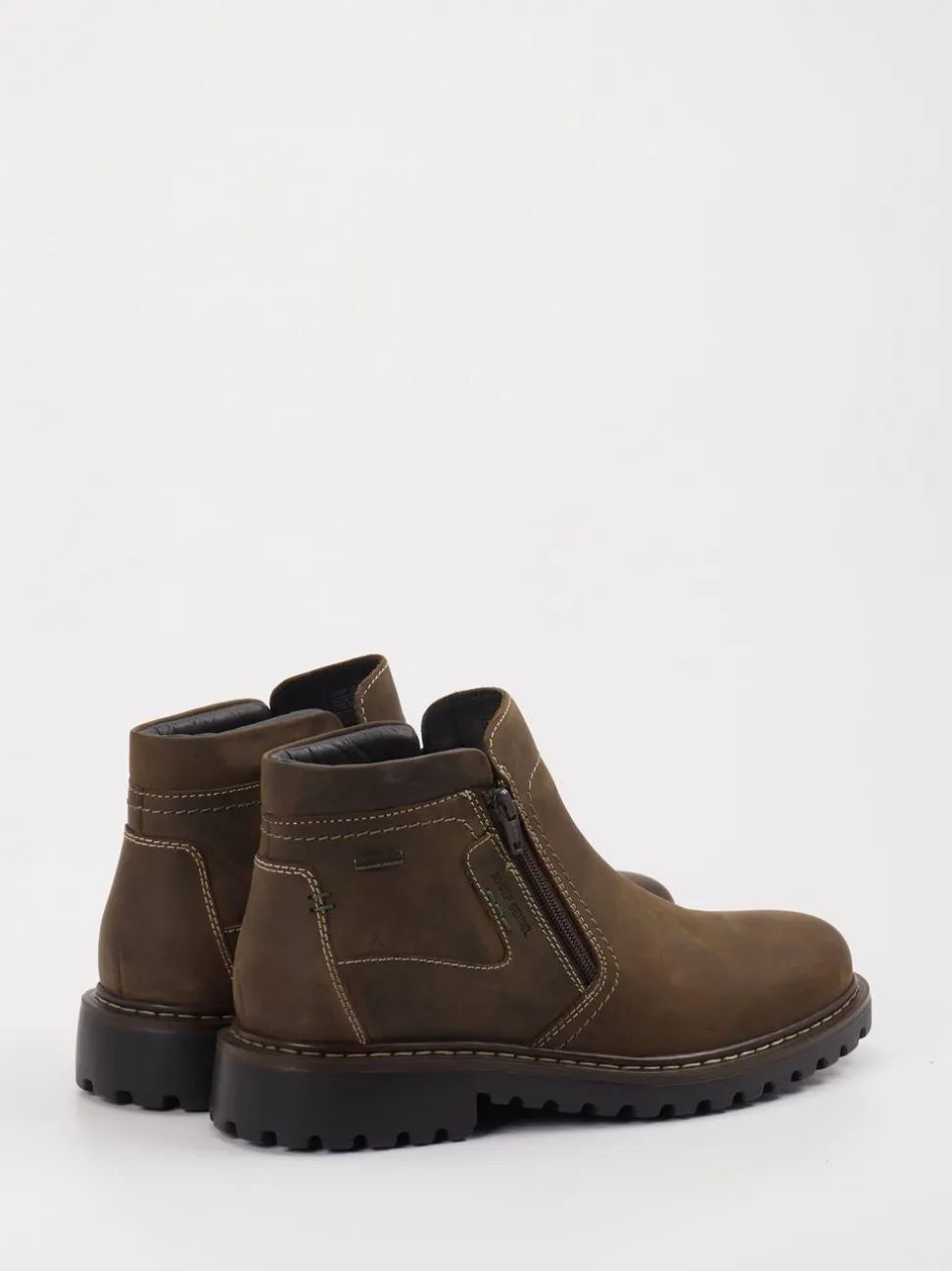 Josef Seibel – Stiefelette aus Fettleder cognacbraun