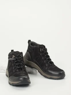 Josef Seibel – Wanderschuhe aus Nubukleder schwarz