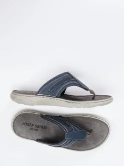 Josef Seibel – Zehentrenner aus Fettleder blau