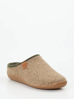 Josef Seibel Relax – Filzpantoffeln aus Schurwolle braun