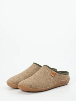 Josef Seibel Relax – Filzpantoffeln aus Schurwolle braun