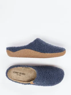 Josef Seibel Relax – Filzpantoffel aus Textil in Blau
