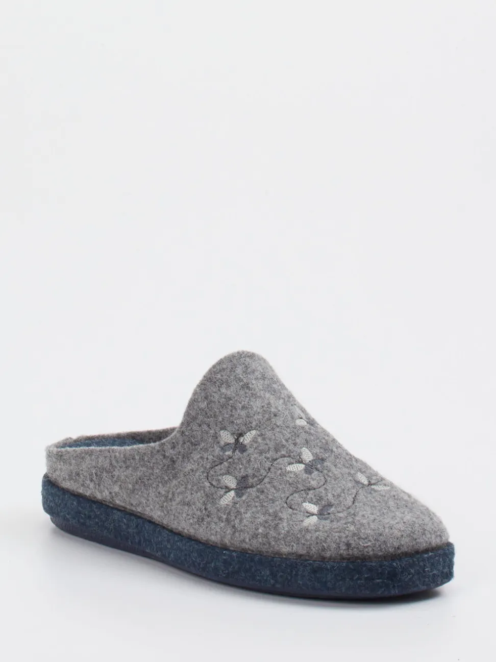 Josef Seibel Relax – Filzpantoffeln aus Filz grau