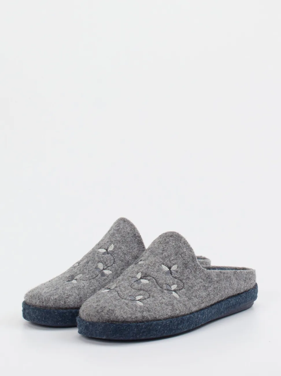 Josef Seibel Relax – Filzpantoffeln aus Filz grau