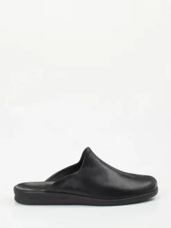 Josef Seibel Relax – Leder-Pantolette aus Kalbleder schwarz