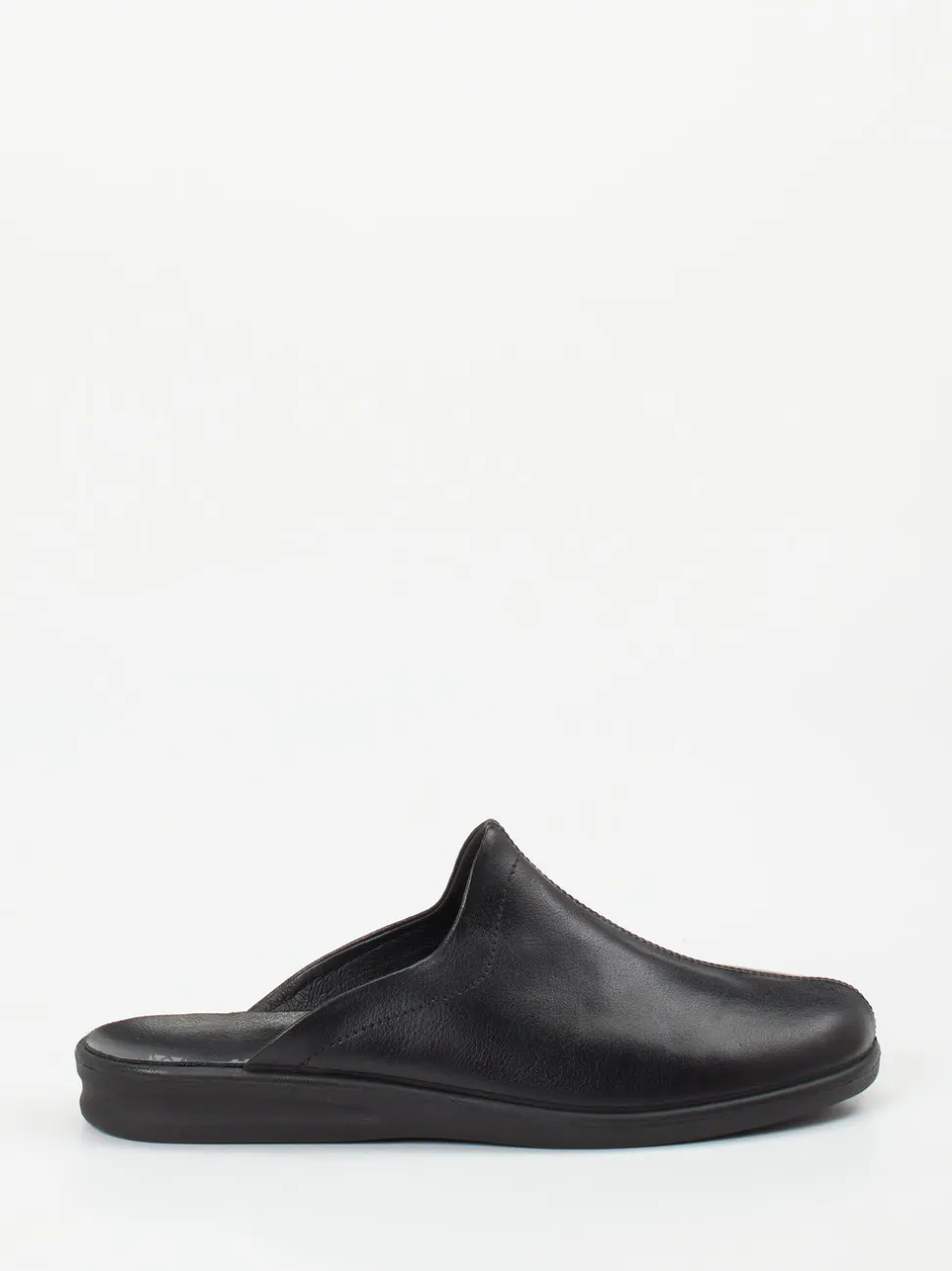 Josef Seibel Relax – Leder-Pantolette aus Kalbleder schwarz