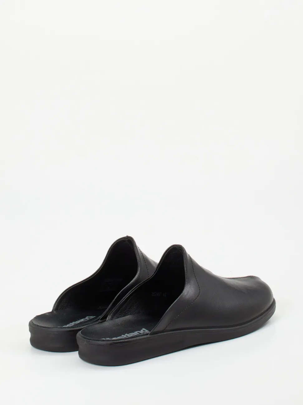 Josef Seibel Relax – Leder-Pantolette aus Kalbleder schwarz