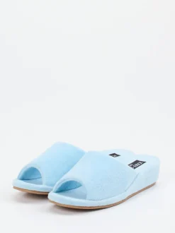 Josef Seibel Relax – Pantolette aus Frottee Hellblau