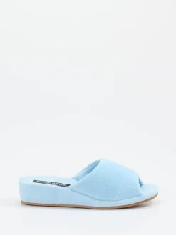 Josef Seibel Relax – Pantolette aus Frottee Hellblau