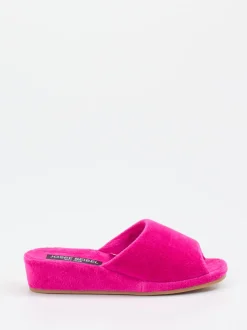 Josef Seibel Relax – Pantolette aus Velourstextil pink