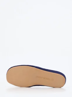 Josef Seibel Relax – Pantolette aus flauschigem Textil Dunkelblau