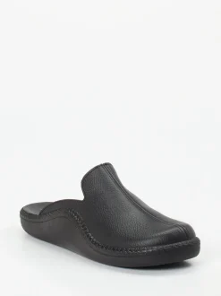 Josef Seibel Relax – Pantoffeln aus Kalbleder schwarz