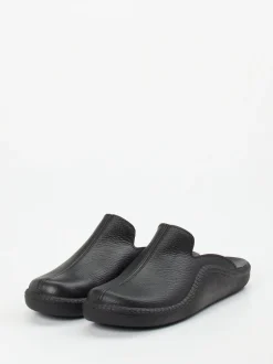Josef Seibel Relax – Pantoffeln aus Kalbleder schwarz