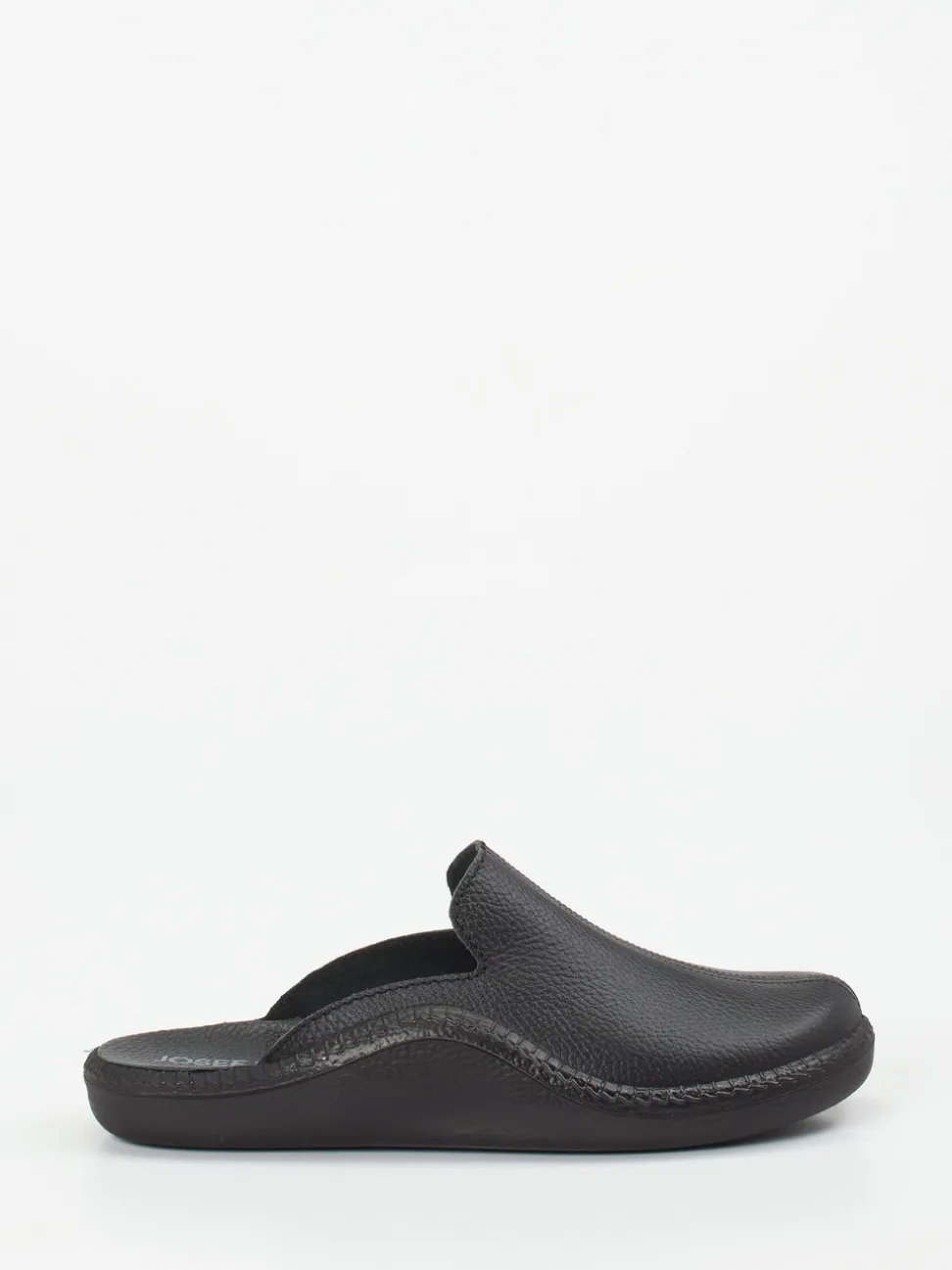 Josef Seibel Relax – Pantoffeln aus Kalbleder schwarz