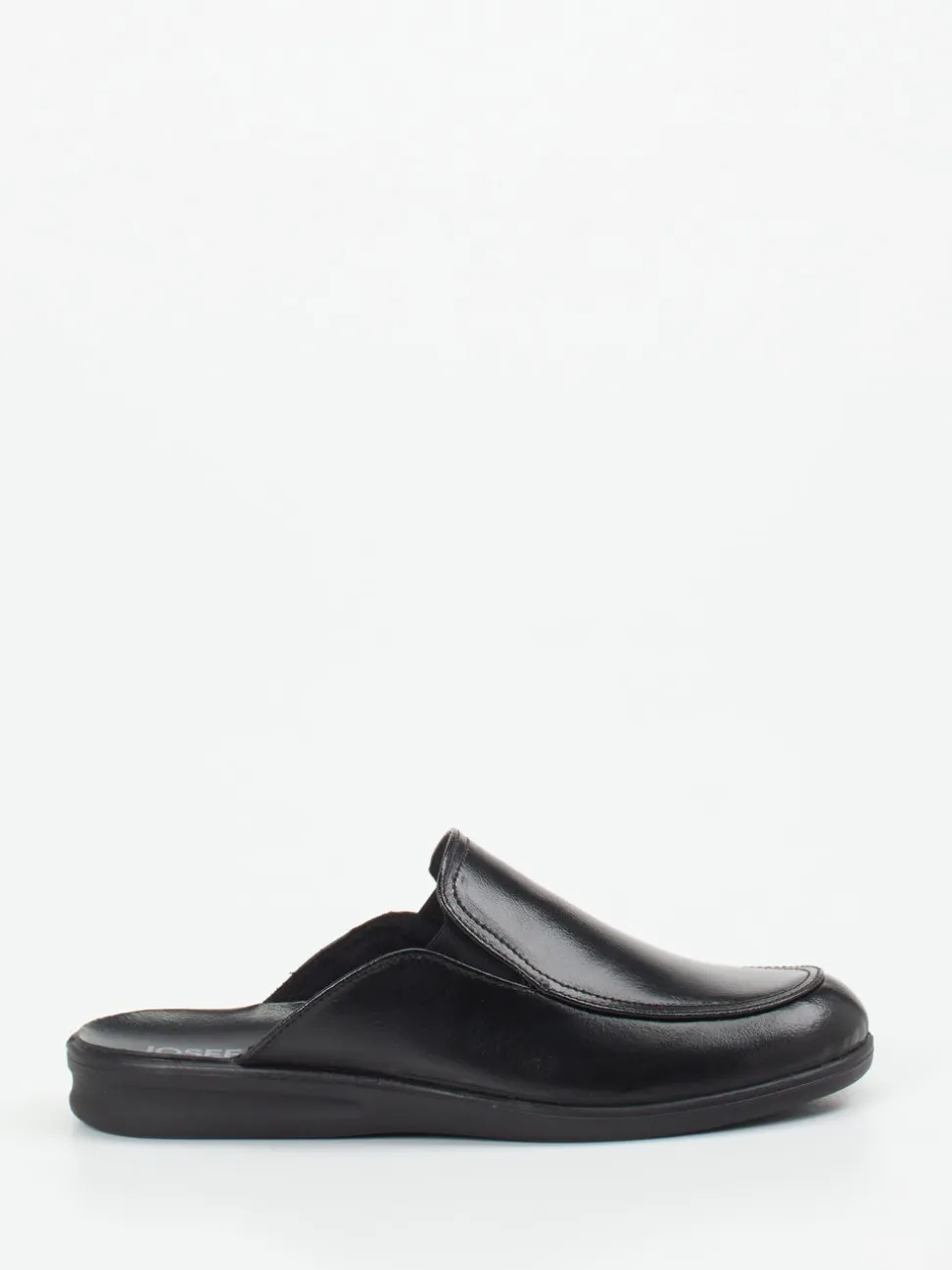 Josef Seibel Relax – Pantoffeln aus Kalbleder schwarz