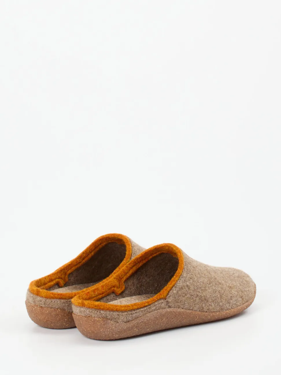 Josef Seibel Relax – Pantoffeln aus Filz in Beigebraun