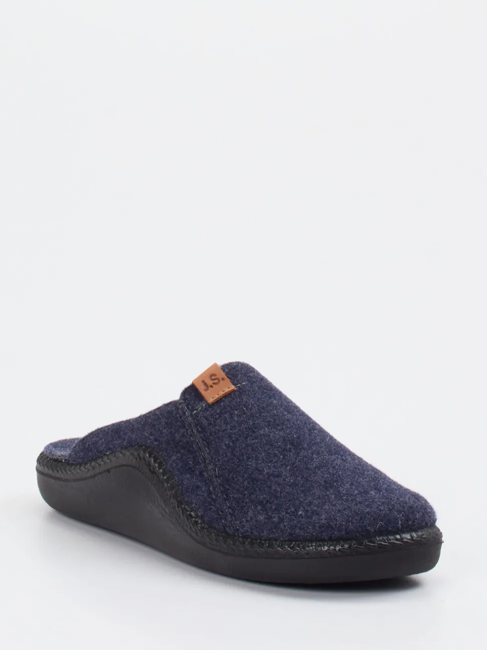 Josef Seibel Relax – Pantoffel aus Filz Dunkelblau