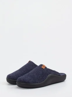 Josef Seibel Relax – Pantoffel aus Filz Dunkelblau