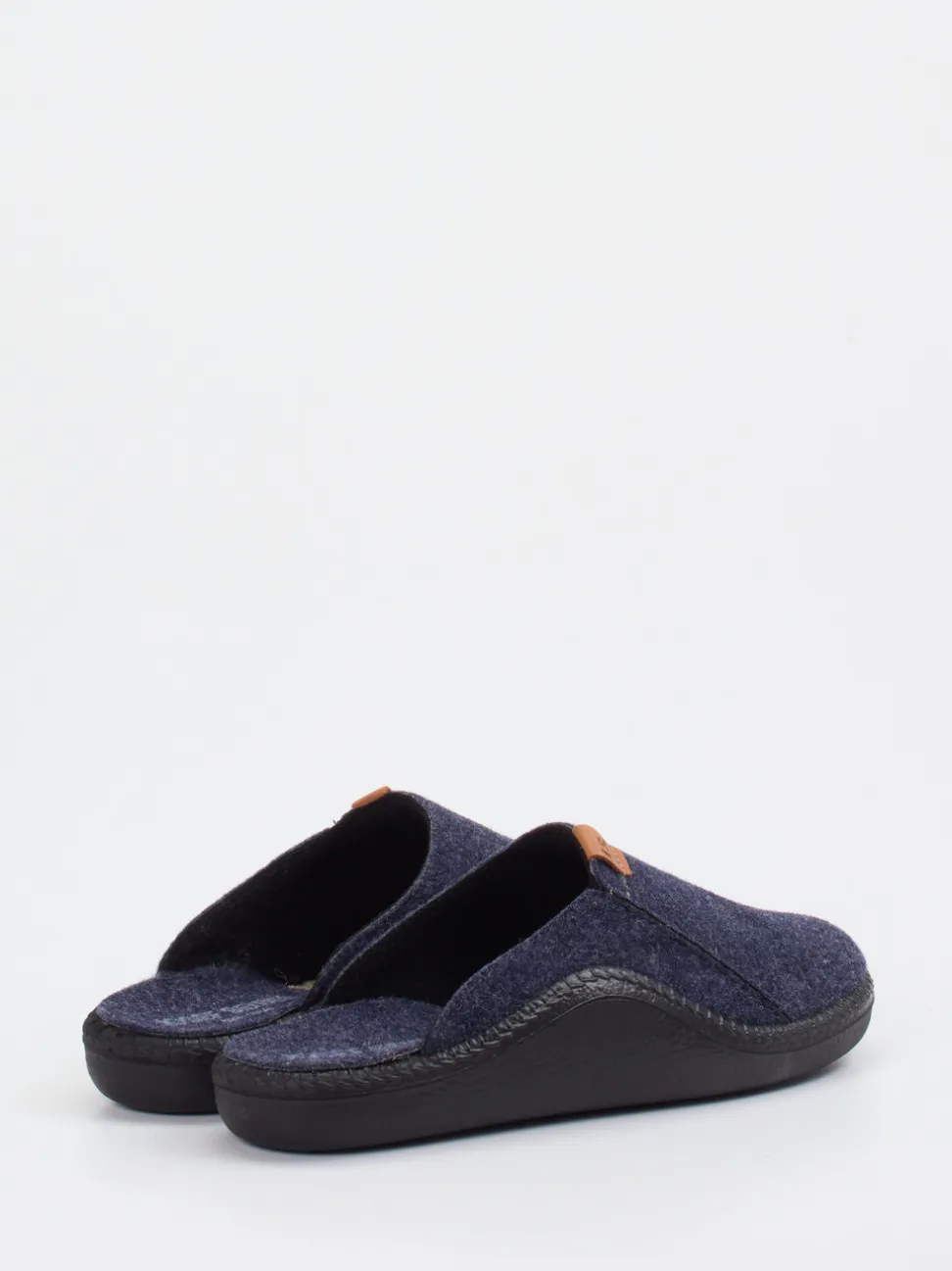 Josef Seibel Relax – Pantoffel aus Filz Dunkelblau