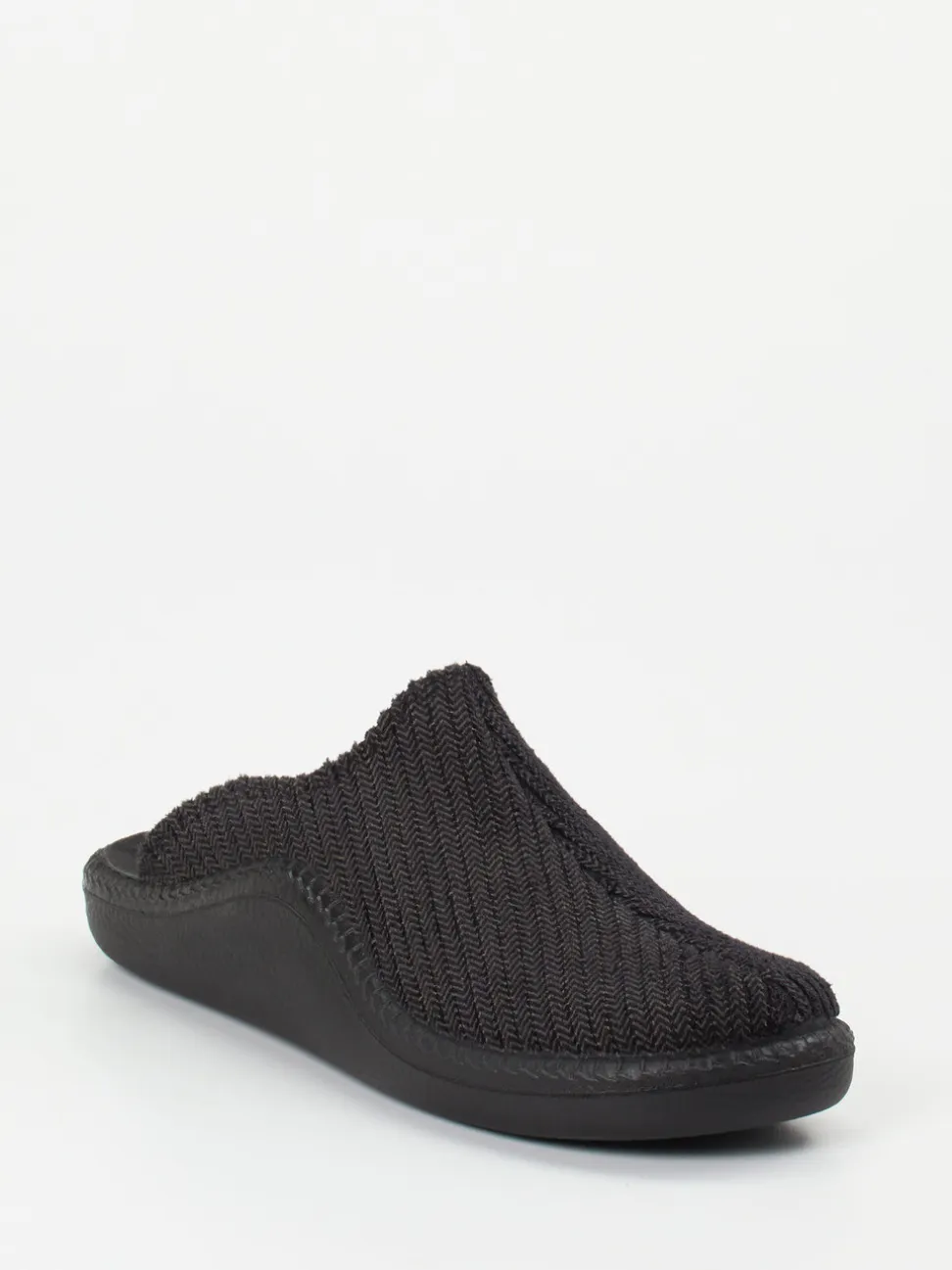 Josef Seibel Relax – Pantoffeln aus Textil schwarz