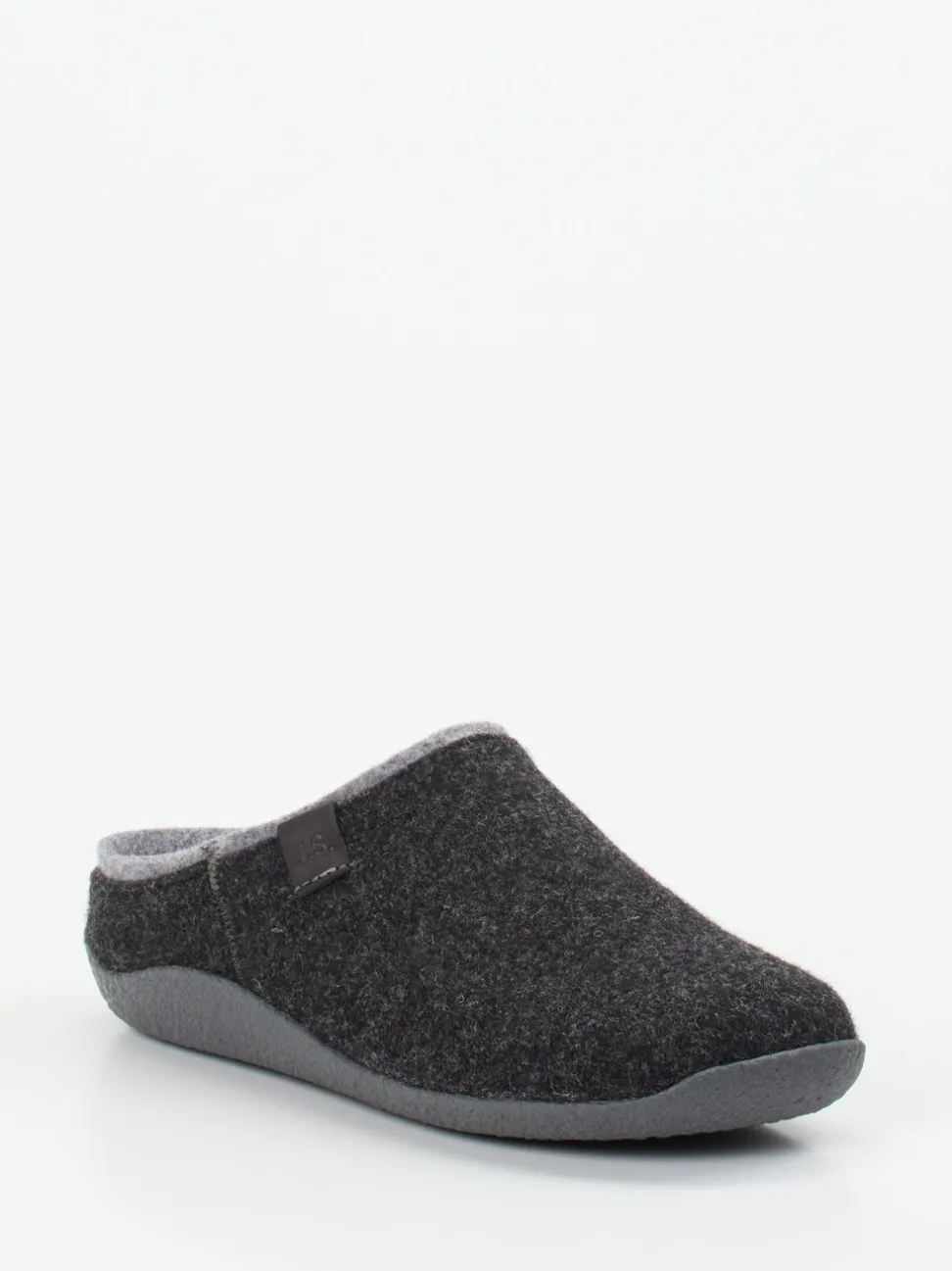 Josef Seibel Relax – Pantoffeln aus Filz in Anthrazit