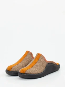 Josef Seibel Relax – Pantoffeln aus Filz mittelbraun