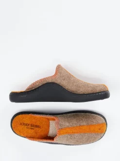 Josef Seibel Relax – Pantoffeln aus Filz mittelbraun