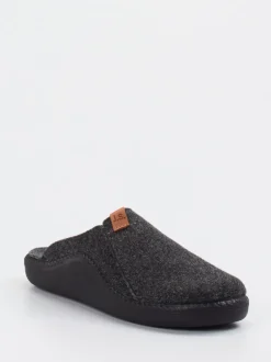 Josef Seibel Relax – Pantoffeln aus Filz Anthrazit