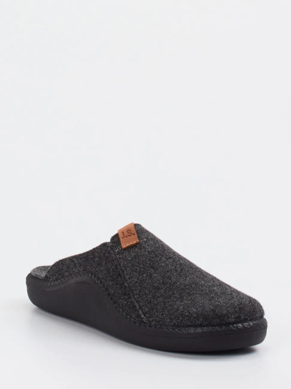 Josef Seibel Relax – Pantoffeln aus Filz Anthrazit