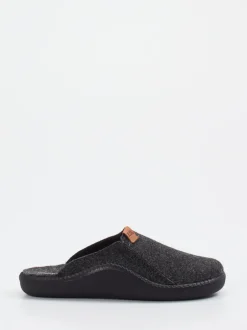 Josef Seibel Relax – Pantoffeln aus Filz Anthrazit