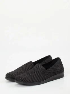Josef Seibel Relax – Slipper aus Textil Dunkelgrau