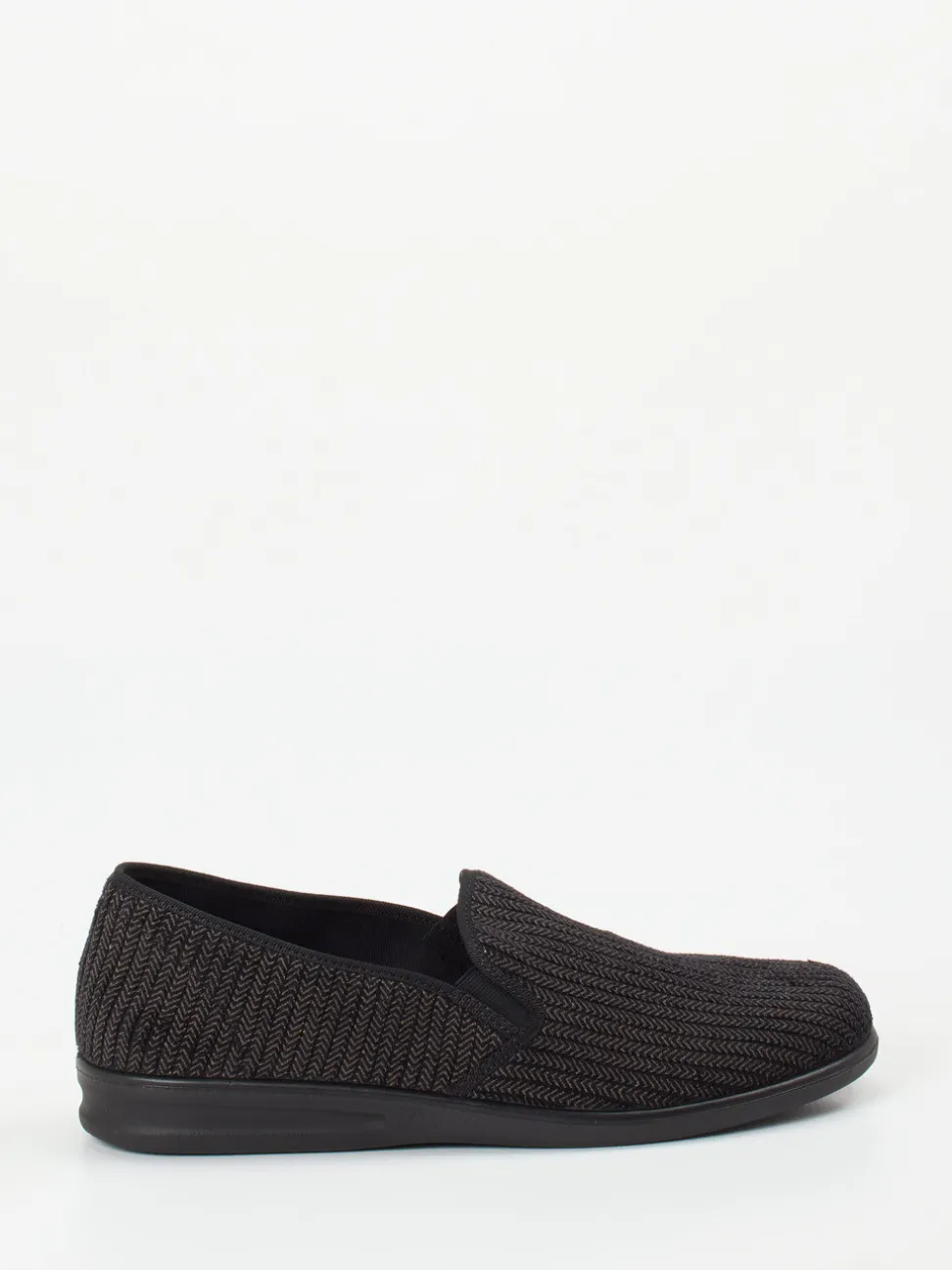 Josef Seibel Relax – Slipper aus Textil Dunkelgrau