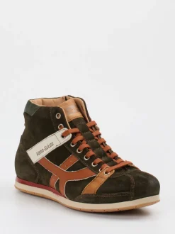 Kamo Gutsu – High-Top-Sneaker aus Veloursleder grün