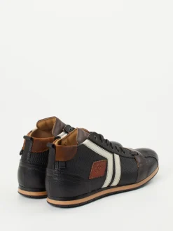 Kamo Gutsu – Mid-Top-Sneaker aus Kalbleder schwarz
