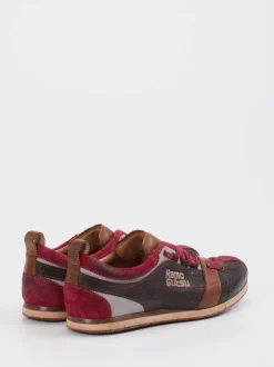 Kamo Gutsu – Retro-Sneaker aus Kalbleder Dunkelbraun
