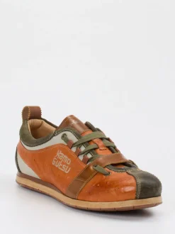 Kamo Gutsu – Retro-Sneaker aus Glatt- und Veloursleder
