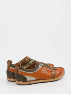 Kamo Gutsu – Retro-Sneaker aus Glatt- und Veloursleder