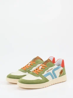 Kamo Gutsu – Retro-Sneaker aus Veloursleder Multicolor