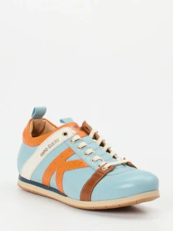 Kamo Gutsu – Sneaker aus Glattleder Hellblau