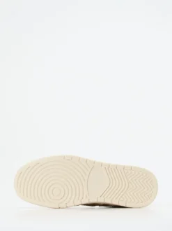 Kamo Gutsu – Sneaker aus Kalbleder Beige-Rot