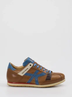 Kamo Gutsu – Sneaker aus Kalbleder cognacbraun