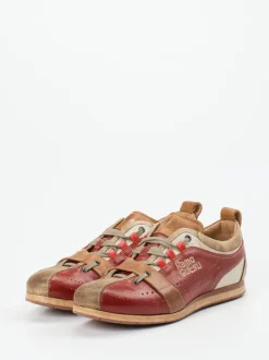 Kamo Gutsu – Sneaker aus Kalbleder Rotbraun
