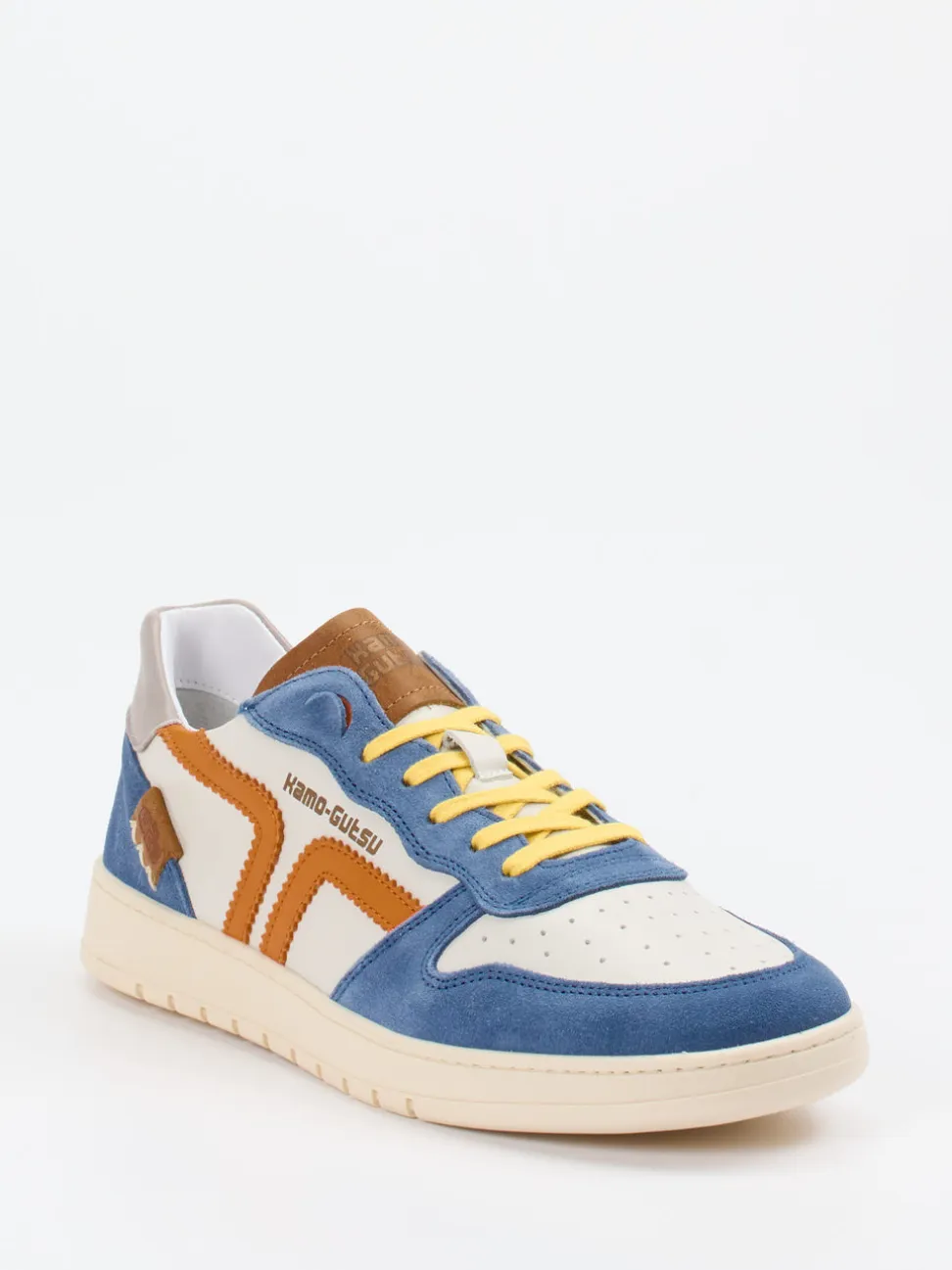 Kamo Gutsu – Sneaker aus Veloursleder mit Color-Blocking