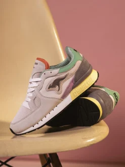 Kangaroos – Retro-Sneaker aus Mesh und Veloursleder