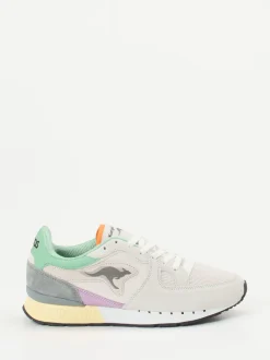 Kangaroos – Retro-Sneaker aus Mesh und Veloursleder