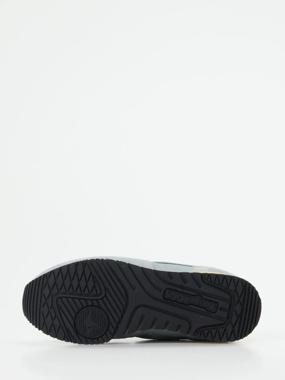 Kangaroos – Retro-Sneaker aus Mesh und Veloursleder blaugrau